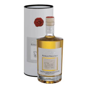Grappa-Borgo-vecchio-Gewurztraminer-Barrique-Ciliegio-astuccio-cl.50
