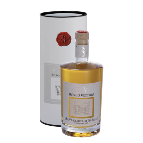 Grappa-Borgo-Vecchio-di-Muller-Thurgau-Barrique-astuccio-cl.50