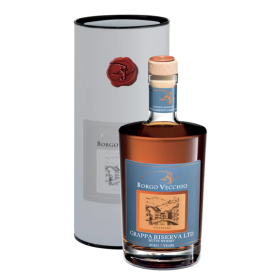 Grappa-Riserva-Limited-Edition-botte-Whisky-Borgo-Vecchio-astuccio-cl.50